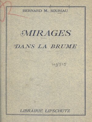 cover image of Mirages dans la brume